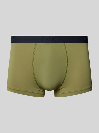 Hanro Trunks mit Label-Bund Oliv 1