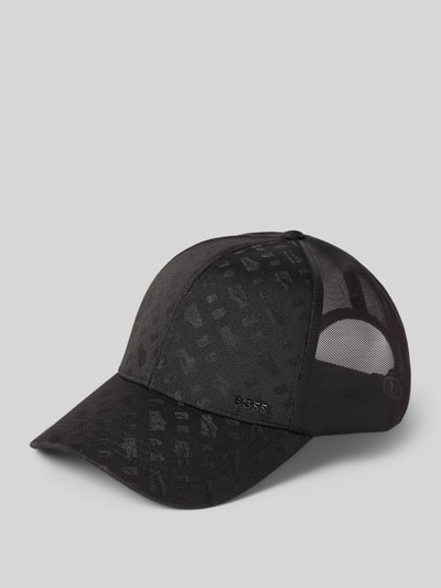 BOSS Basecap mit Mesh-Einsatz im Trucker-Style Black 1