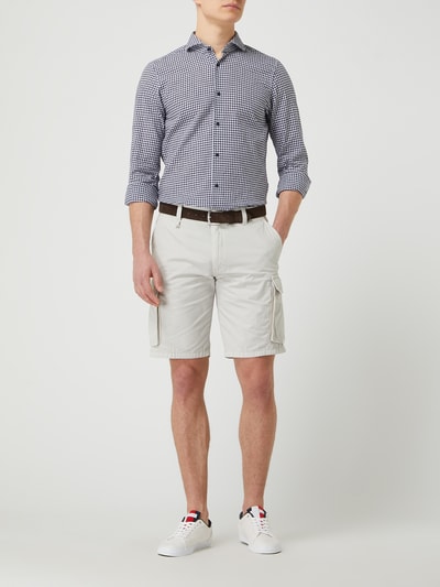 JOOP! Slim Fit Leinenhemd Modell 'Pejos'  Marine 1