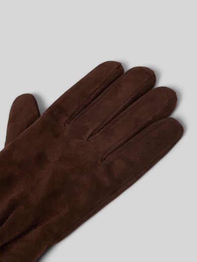 Roeckl Handschuhe aus Leder Modell 'Strassburg' Mittelbraun 3