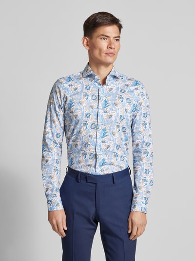 JOOP! Collection Slim Fit Business-Hemd mit Haifischkragen Modell 'Pares' Bleu 4