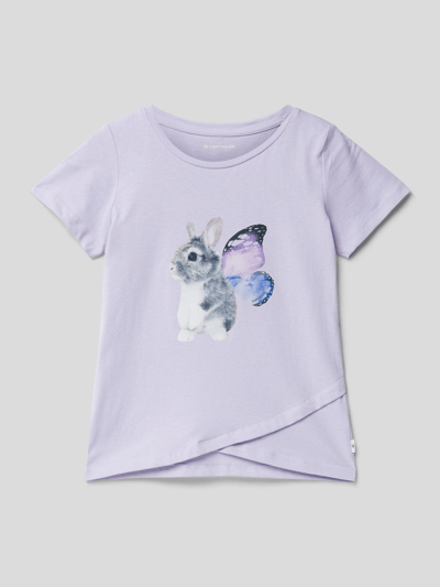 Tom Tailor T-shirt met motiefprint Lila - 1