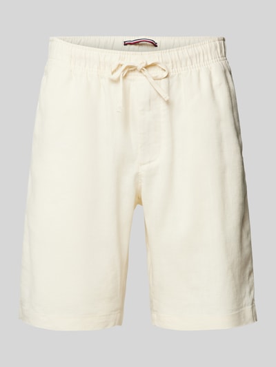 Tommy Hilfiger Regular Fit Leinenbermudas mit Tunnelzug Modell 'HARLEM' Beige 2