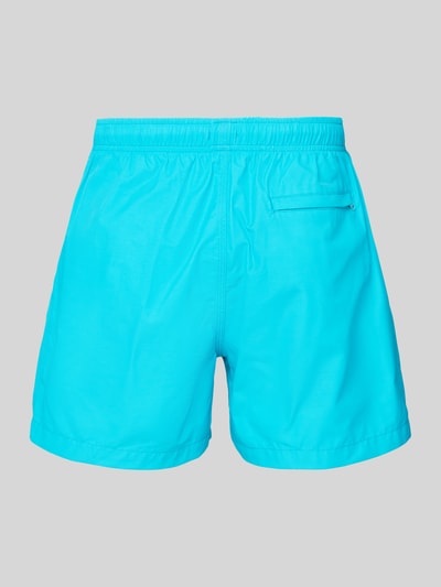 MCNEAL Relaxed Fit Badeshorts mit Logo-Stitching Tuerkis 3