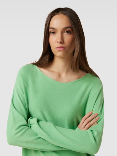 Rich & Royal Gebreide pullover met ronde hals Groen - 3