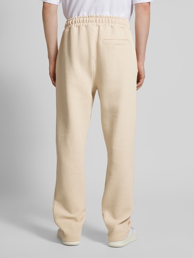 Pegador Wide Leg Sweatpants mit Strukturmuster Modell 'VEAL' Beige 5