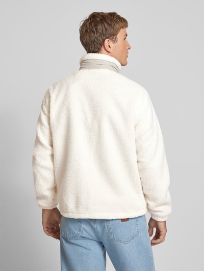 Jack & Jones Teddyfell-Jacke mit Label-Print Modell 'VESTERBRO' Offwhite 5