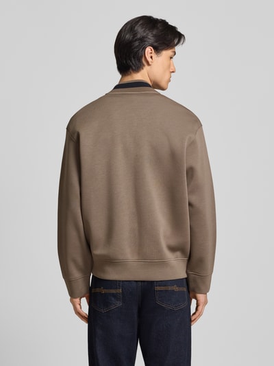 Emporio Armani Sweatjacke mit Zweiwege-Reißverschluss Schlamm 5