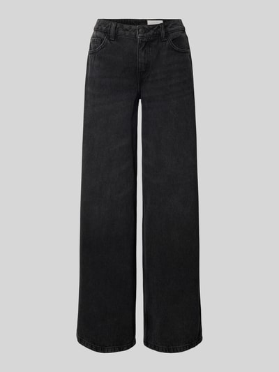 NOISY MAY® Jeansy o kroju wide fit z 5 kieszeniami model ‘KETTIE’ Czarny 2