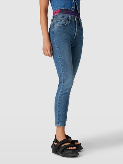 Levi's® Jeansy z 5 kieszeniami model ‘501’ Ciemnoniebieski 4