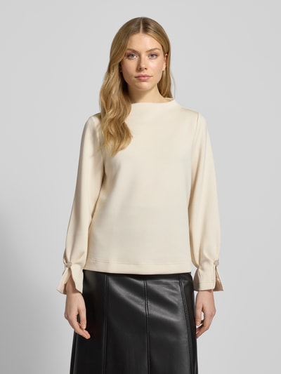 Zero Pullover met viscosegehalte Ecru - 4