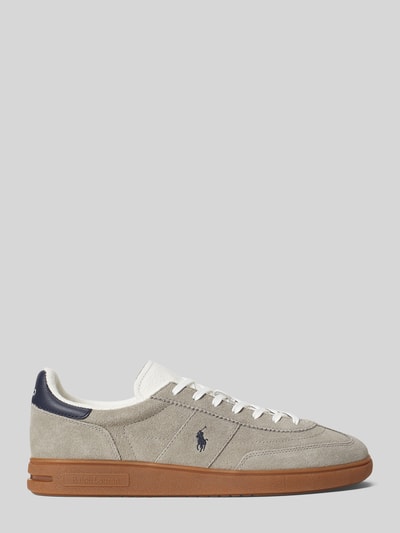 Polo Ralph Lauren Sneaker aus echtem Rindvelours Modell 'BEDFORD' Hellgrau 3