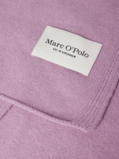 Marc O'Polo Wollschal mit Label-Detail Flieder 3