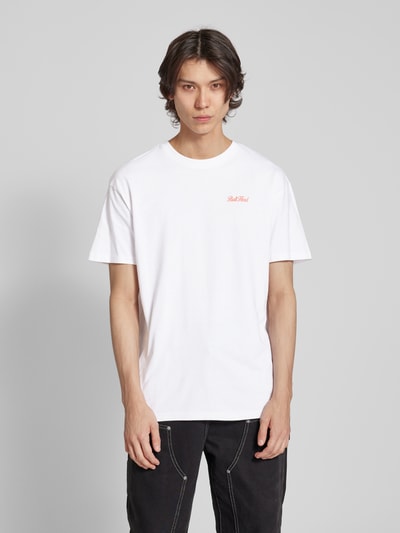 Mister Tee Oversized T-Shirt mit Statement-Print Modell 'Ball Hard' Weiss 4