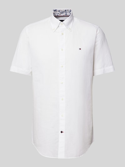 Tommy Hilfiger Regular Fit Business-Hemd mit Button-Down-Kragen Weiss 2