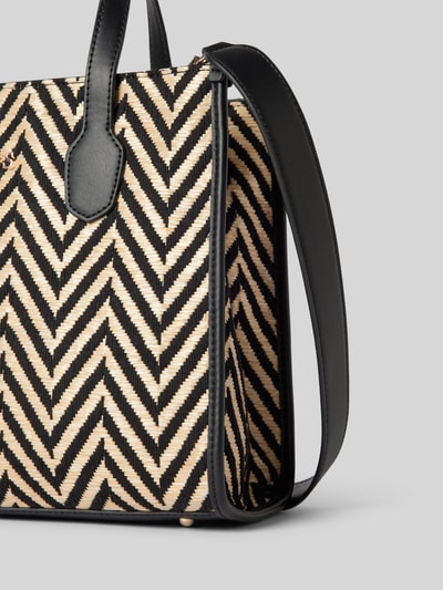 Guess Handtasche mit grafischem Muster Modell 'SILVANA' Black 3