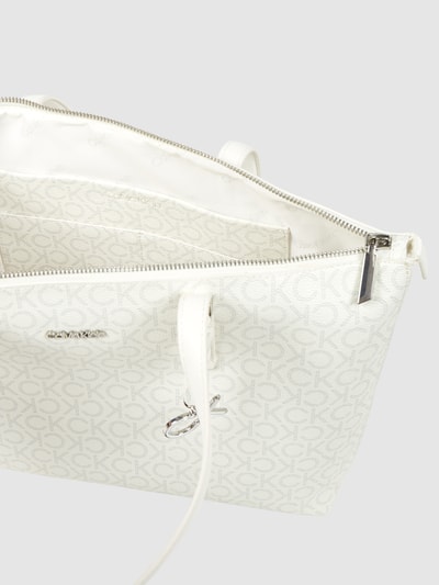 CK Calvin Klein Shopper mit Logo-Muster  Ecru 6