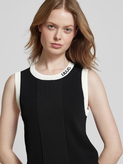 LIU JO SPORT Tanktop met structuurmotief Zwart - 3