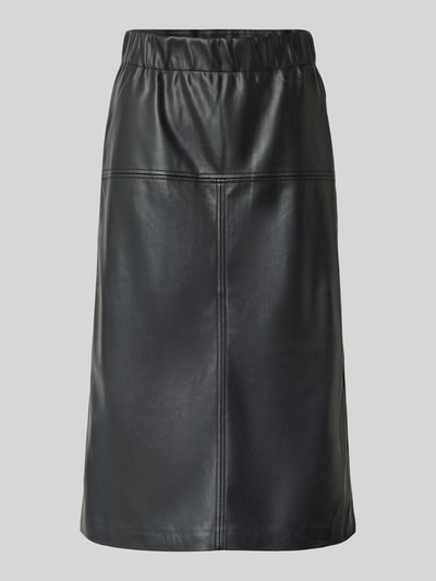 Rich & Royal Midirock in Leder-Optik mit Gehschlitz Black 2