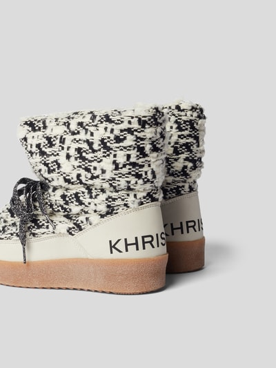Khrisjoy Ankle Boots mit Allover-Muster Weiß 3
