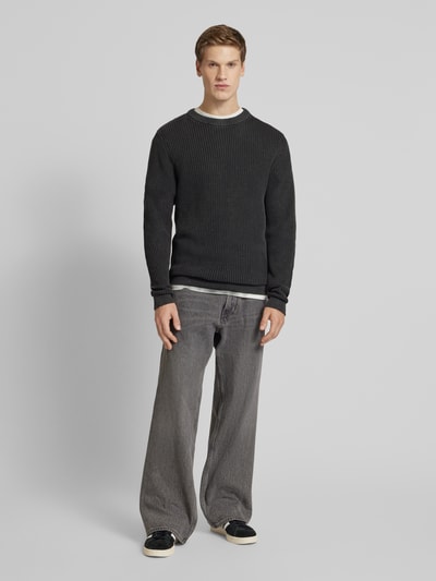 Jack & Jones Gebreide pullover met ronde hals Antraciet - 1