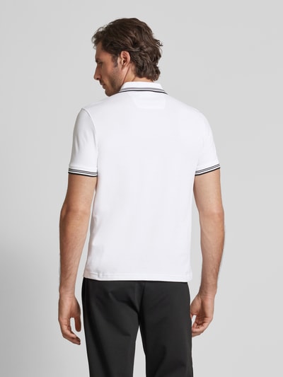 BOSS Green Slim Fit Poloshirt mit Label-Print Modell 'Paul' Weiss 5