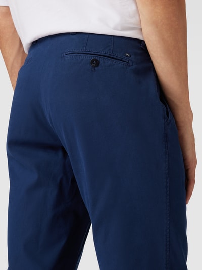 Brax Stoffen broek met paspelzakken, model 'Evans' Donkerblauw - 3