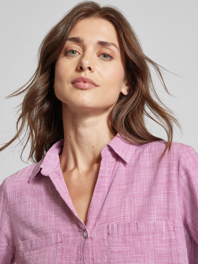 Tom Tailor Regular Fit Bluse mit Brusttaschen Pink 3