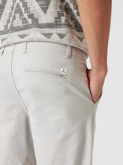 Jack & Jones Bermuda met Franse steekzakken, model 'DAVE' Lichtgrijs - 3