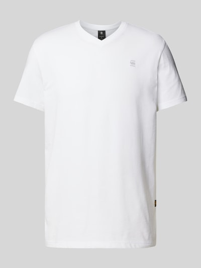 G-Star Raw T-shirt met labelprint, model 'Base' Wit - 2