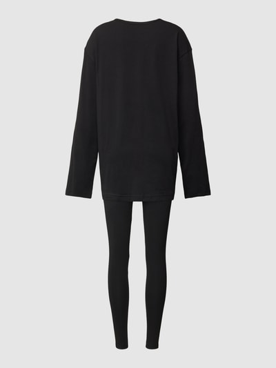 Calvin Klein Underwear Pyjama im unifarbenen Design Modell 'HOLIDAY' Black 3