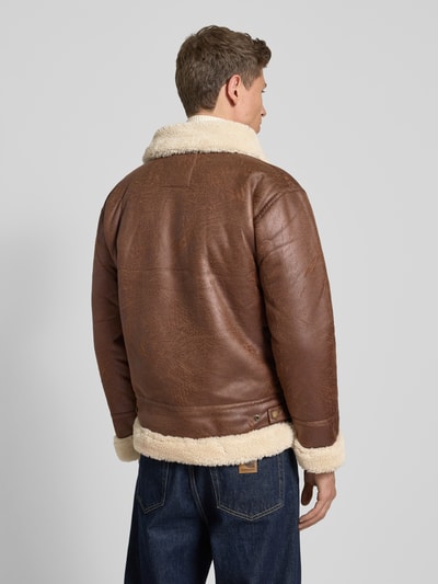 Alpha Industries Jack met ritssluiting Middenbruin - 5