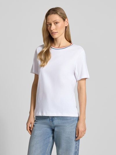 Jake*s Casual T-shirt z czystej bawełny Biały 4