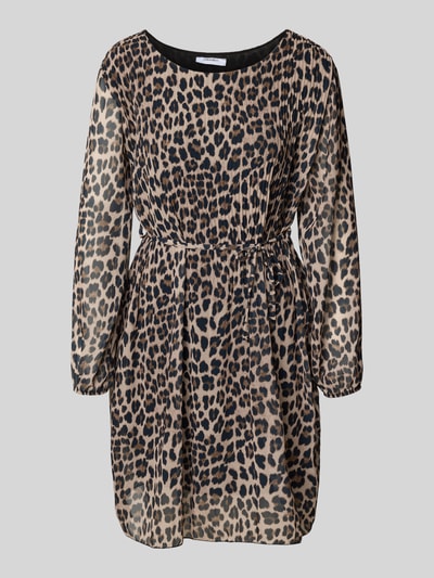 ZABAIONE Knielanges Kleid mit Bindegürtel Mittelbraun 2