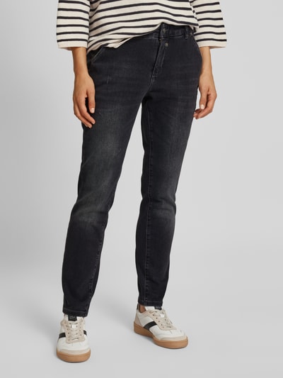 MAC Slim fit jeans met knoop- en ritssluiting, model 'Montana' Lichtgrijs - 4