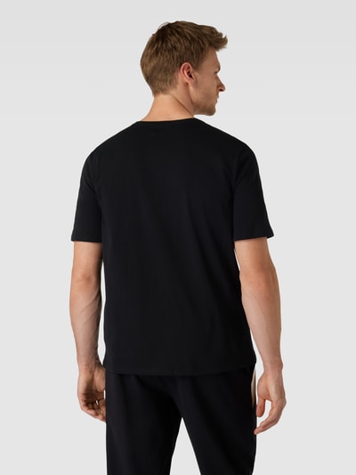 BOSS T-Shirt mit Label-Print Modell 'Unique' Black 5