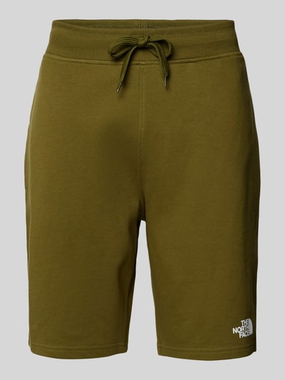 The North Face Regular fit sweatshorts met labelprint, model 'STANDARD' Olijfgroen - 2