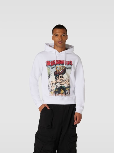 Dsquared2 Hoodie mit Motiv-Print Weiss 4