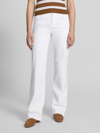 ANGELS Bootcut Hose mit Eingrifftaschen Modell 'Lara' Weiss 4