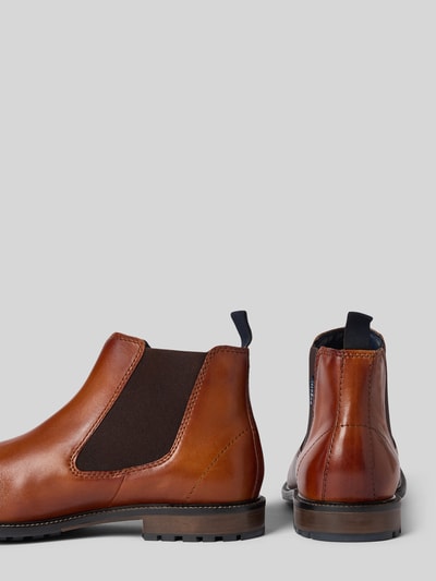 bugatti Boots aus Leder mit elastischen Einsätzen Modell 'Bonifacio' Cognac 2