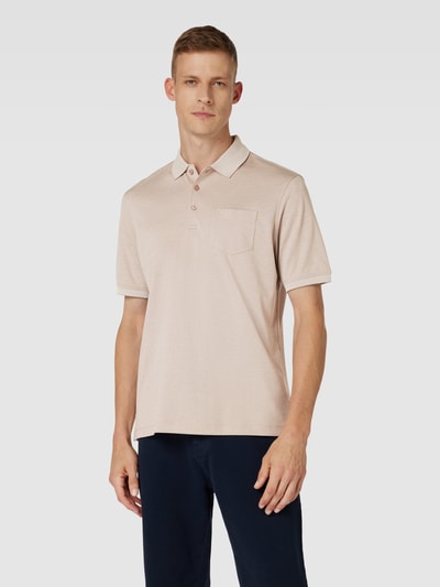 bugatti Poloshirt mit Polokragen Beige 4