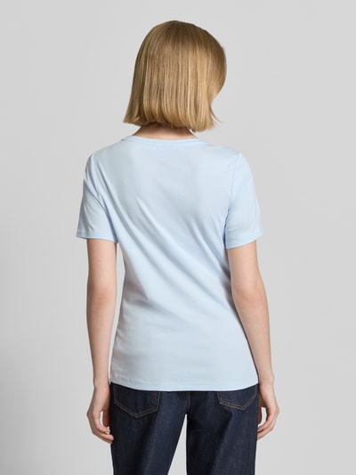 s.Oliver RED LABEL Regular Fit T-Shirt aus reinem Baumwoll-Interlockjersey Hellblau 5