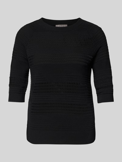 Christian Berg Woman Selection Gebreide pullover met ronde hals Zwart - 2