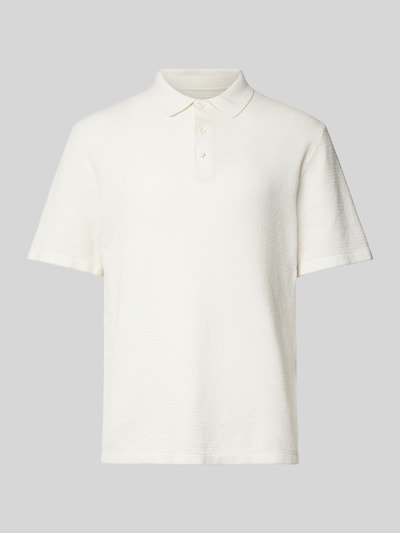 Jack & Jones Regular Fit Poloshirt mit Label-Stitching Modell 'GEORGE' Weiss 1