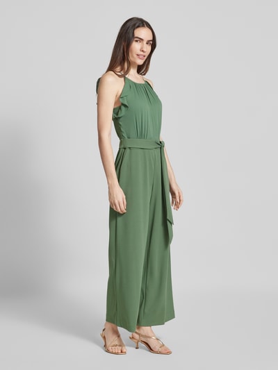 V.M. Jumpsuit mit Bindegürtel Schilf 1