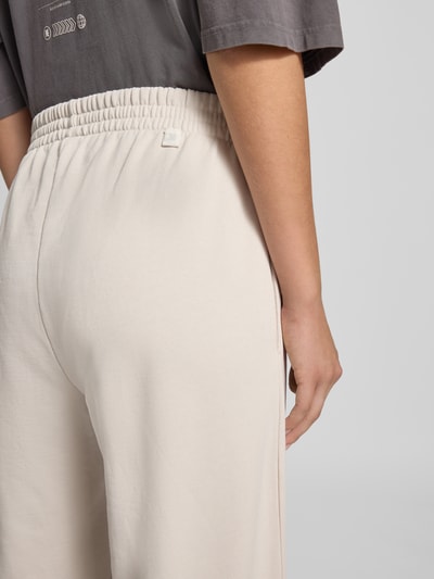 Karo Kauer Joggingbroek met rolzoom en elastische band Lichtgrijs - 3