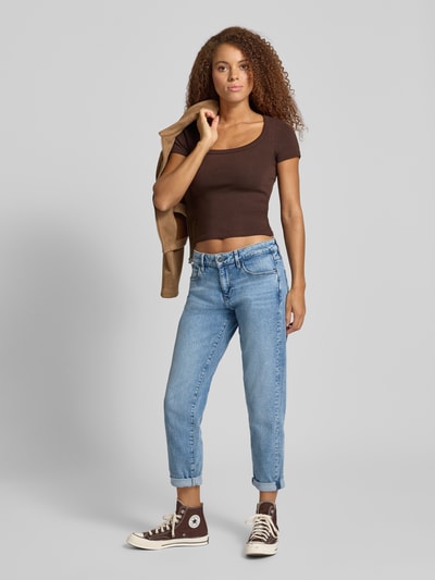 G-Star Raw Jeansy o kroju straight fit z naszywką z logo model ‘Kate’ Błękitny 1