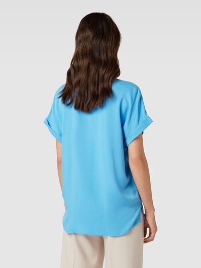 Armedangels Overhemdblouse van viscose met blinde knoopsluiting, model 'ZONJAA' Marineblauw - 5