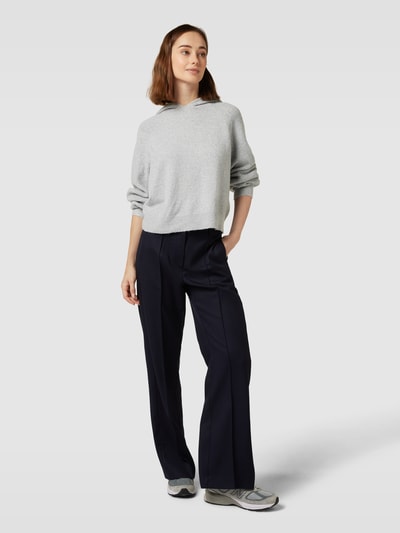 Vero Moda Gebreide pullover met capuchon, model 'DOFFY' Middengrijs - 1