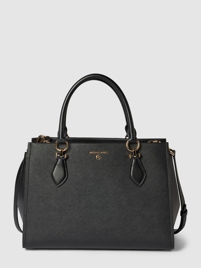 MICHAEL Michael Kors Tote bag van leer met labeldetail, model 'MARILYN' Zwart - 2